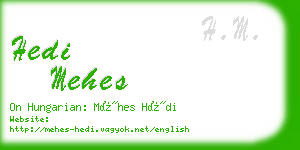 hedi mehes business card